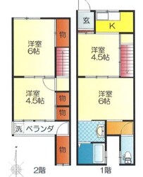 諸口貸家の物件間取画像